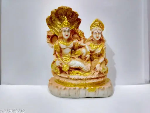 Shree Laxmi Narayan Ji  Murti | Vishnu Laxmi God Idol (marble+resin)| Murti for Home Temple| BHATT HANDICRAFTS