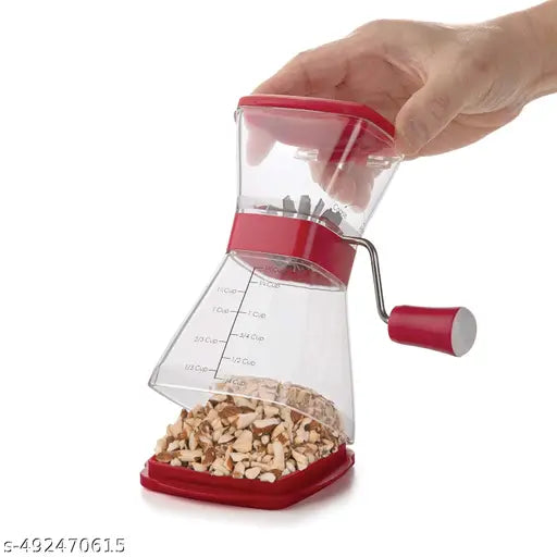 Blluex Smart Chilli & Dry Fruit Cutter, Kitchen Gadgets for Dry Fruit & Vegetable Chopper, Badam Onion Chilli Cutter Machine with Stainless Steel Blade