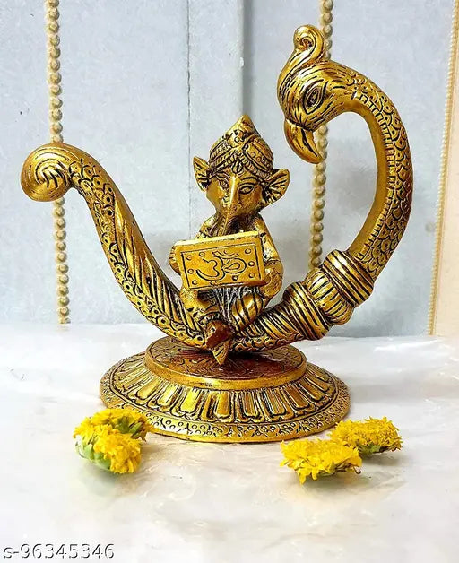 Pranjals House Beautiful Metal Ganesh  Idols & Figurines