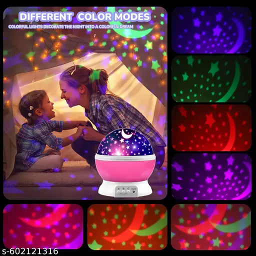 craveon star projector night light for kids galaxy lamp with moon and star projection 360 degree rotating color changing led night light usb and battery powered nursery lamp bedroom decoration sleep aid for babies toddlers children and adults