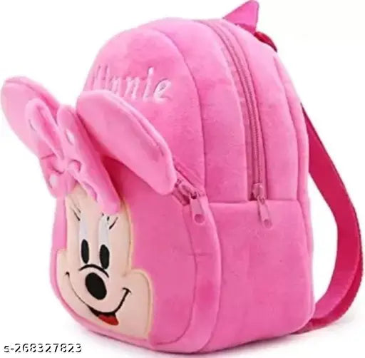 AK INTER presents a kids school bag made with fine quality of Fabric school bag PINK Minnie
