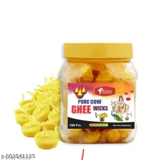 Pack of 50 Cow Ghee jyotbatti, for puja and aarti