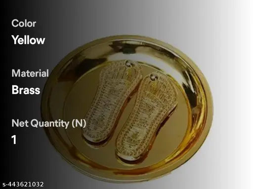 Special Charan plate made up of metal laxmi Maa Charan paduka