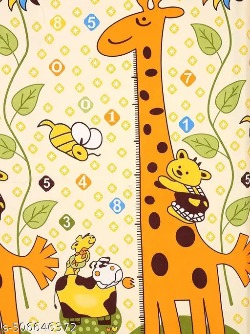 Super Soft Glace Cotton All Round Elastic Fitted Double Bed Bedsheet with 2 Pillow Covers-72x78x8