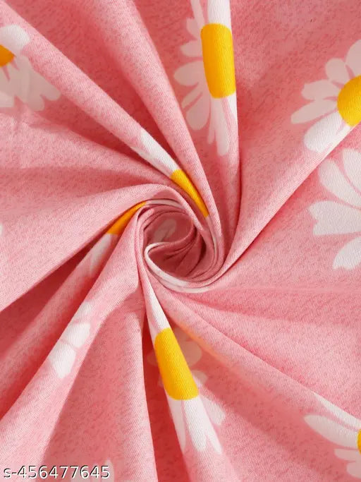 Super Soft Cotton Double Bed Queen Sized Bedsheet with 2 Pillow Covers || Cotton Double Bed Bedsheet with Modern Elegant Prints| Stylish Printed Cotton Bedsheet