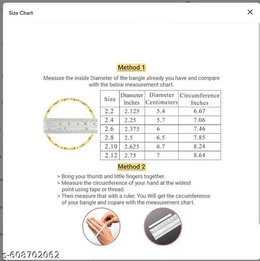 Ruby Metal Bangle Set