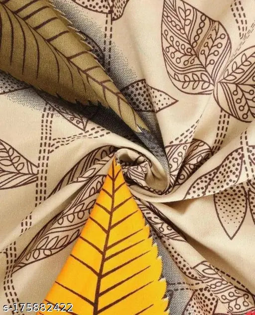 GLACE COTTON DOUBLE BED BEDSHEET PACK OF 1 WITH 2 PILLOW COVERS