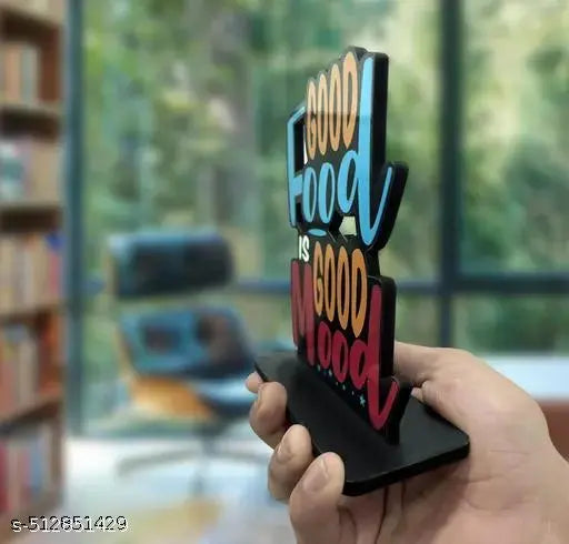 HARSH COLLECTION  Enjoy This Sweet Moment Quotes Table Decor For Office Desk | Home Decor | Living Room | Modern Art Wood Showpiece Gift Item