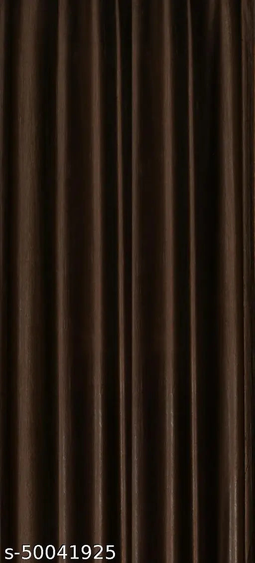 Attractive Curtains brown crush curtains 5ft   04 pc