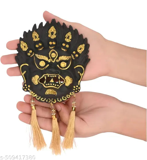 SP Handicrafts Kirtimukha Nazar Battu for Home Entrance | Multicolor Evil Eye Protection Wall Hanging | Vastu & Traditional Indian Decor | Metal Protective Mask