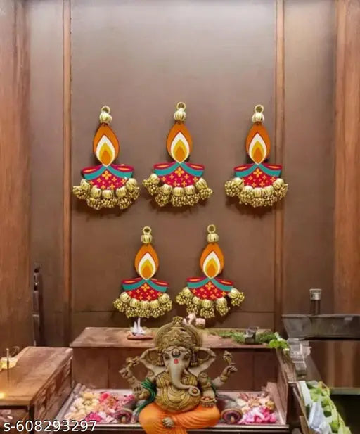 Diya Wall Hanging Toran Set of 5