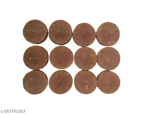 Pack of 28  || Natural Desi Cow Dung Cake for Havan, Pooja, | Chemical-Free & Eco-Friendly, Dhuna puja , Cow dung , Desi cow dung cake, kanda , Gober ke kenda , Upla dung , Corofitam desi gow , Upela , Gober upela , Goitha , Chipri dung , Gober k upela ha