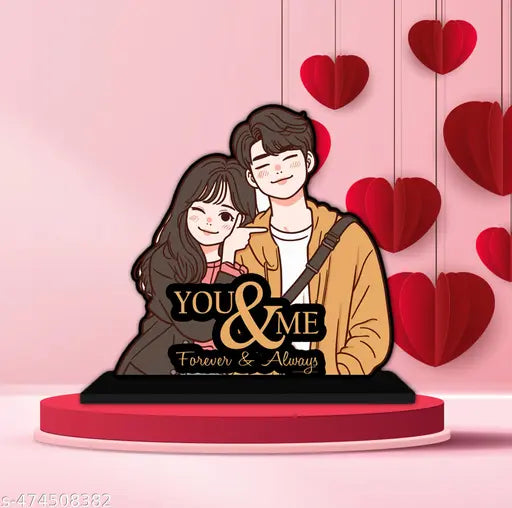 valentine gifts couple Anniversary Gift for Couple Special howpiece with Crystal Figurine, Gift for Girlfriend, Boyfriend, Husband, Home Décor