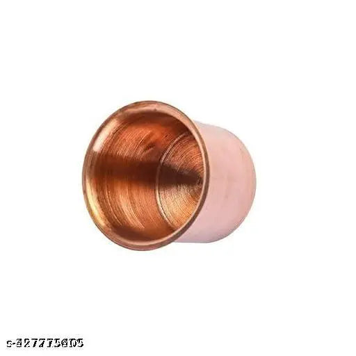PURE Copper Puja Panch Patra with Achmani Pali for Puja Purpose