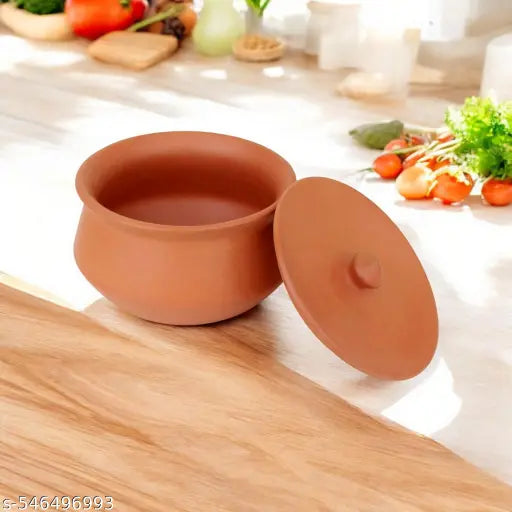 500 ml Clay Dahi Handi – Traditional Yogurt Maker Pot (Pack of 1)