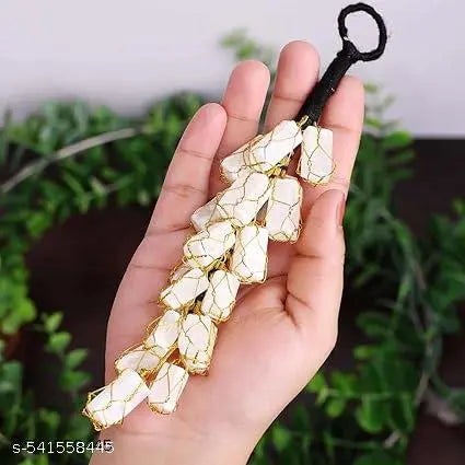 Agate Natural Selenite Crystal Rough Chunks - Vastu Door Hanging - Gives Protection from Negative Energies and Evil Eyes. (Selenite)