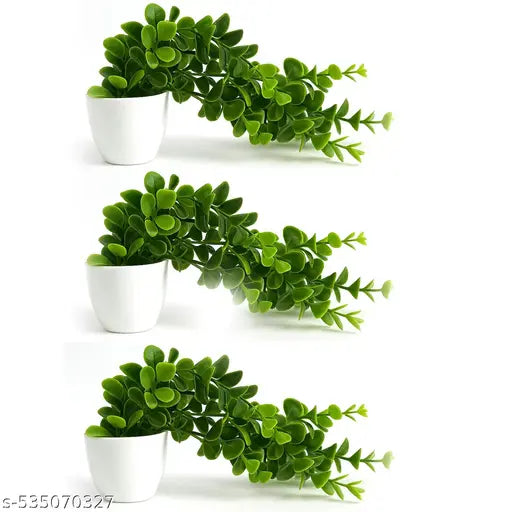 Pack of 3 Artificial Bonsai Plant For Home Office Decoration