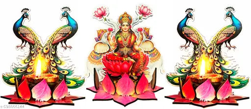 Laxmi Mata, Mayur Diya Stand, Gajantlaxmi Combo