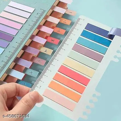 Book Tabs Colorful Annotation Tabs, Writable Transparent Sticky Notes Page Sticky Notes for School Supplies and Office Supplies (1 Packs | 200 Pcs Notes)