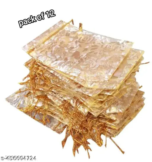 pink potli bags,(10*14)cm,dry fruit pouches,return gift pouches