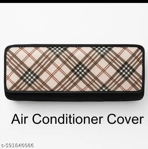 Printed Indoor Split AC Cover - Dustproof, Waterproof & Washable - Universal Fit for 1 to 2 Ton AC Units