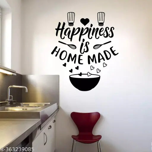 Sticker Aura Happiness Is Home Made Wall Sticker Quotes (pack of 1)