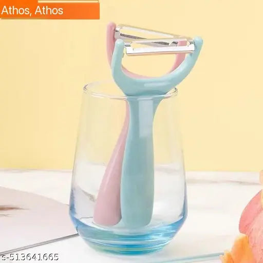 Y-Shaped Peeler for Kitchen - Ideal for Fruits & Vegetables - Multicolor Vegetable & Fruit Peeler Pack Of 1