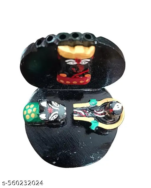 SriMaa Ventures Agarbatti Stand for Puja Room – Marble Shivling Incense Holder with Ganesh & Nandi for Daily Worship, Religious Décor