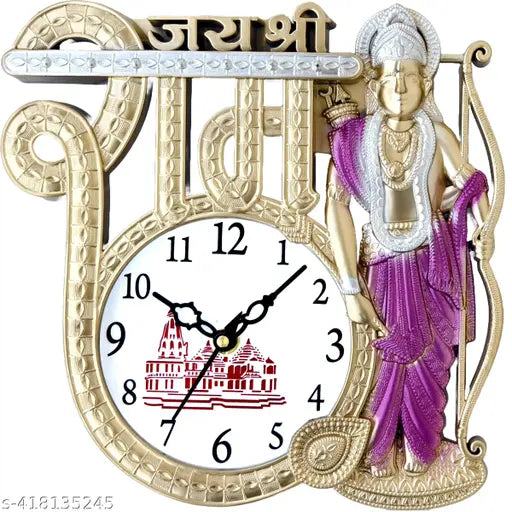 Designer Populer Jai shri ram wall clock