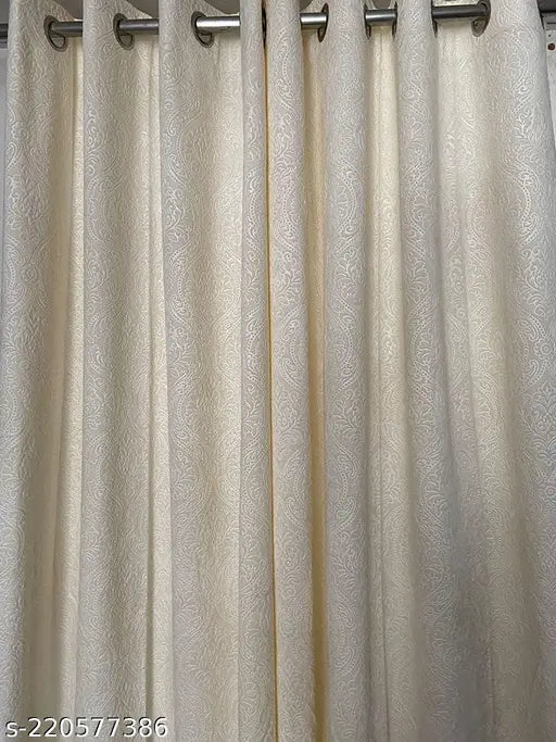 ELEGANT EMBOZ VELVET HEAVY BLACKOUT CURTAINS FOR WINDOW, DOOR, LONGDOOR SET OF 2 II ROYAL
