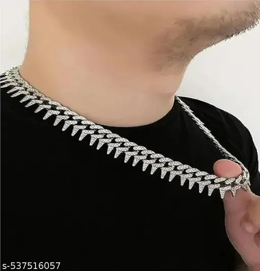 Ruhi Collection Premium Men Chain | Cuban Chain | Iced Jewellery | Iced Locket | Men Chain | Chains For Boy | MC STAIN CHAIN  CHAIN FOR BOYS  WEDDING STYLE