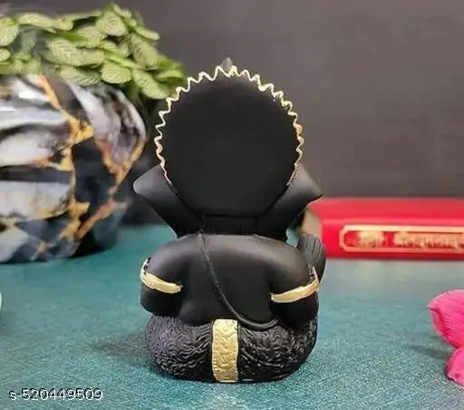 Ganesha Murti BlackGanesh Idol for Car Dashboard Small Ganesha Murti Ganpati Idol for Home Decor Puja Lord Ganesh Statue Gift for Office Desk Puja Room Figurine