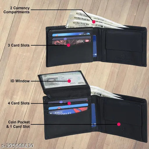 Bull Rock 100% Genuine Leather Wallet & Belt For Men