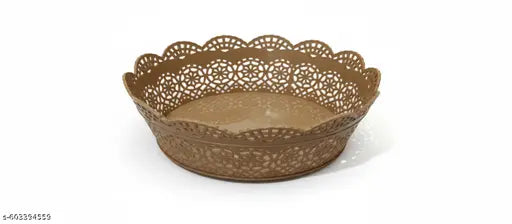 Round Basket| Multipurpose Storage Basket | Makeup Organizer | Portable Basket | Fruit Basket | 12.5 cm X 12.5 cm X 16.5 cm | Multicolor