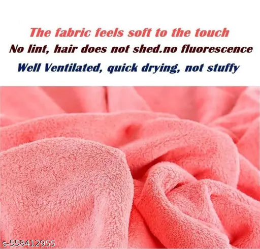 Microfiber Towels for Bath Large Size-Super Soft Coral Fleece Bathing Towel with Hook Quick Dry Super Absorbent-Bath Towel for Men and Women-70x140 cm (Pack of 1)