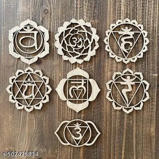 7 Wooden Chakras | 7 Chakras Wooden Decor | Spiritual Wall Art | Chakra Decoration for Home | Spiritual Wall Hangings | Wooden Chakras Wall Pieces | Chakra Symbols Wall Art | #Trendy