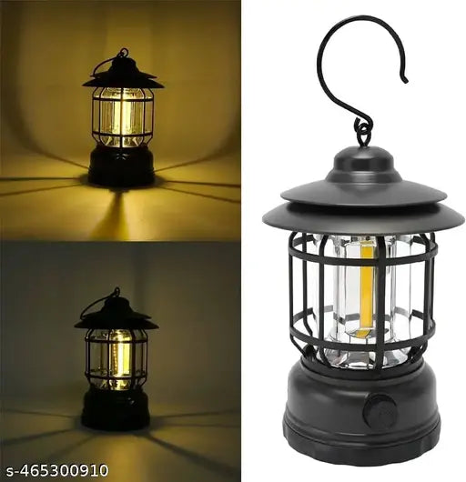 Outdoor Retro Lantern USB Camping Lantern Portable LED Lantern Tent Hiking Lantern LED Hiking Lamp Vintage Wall Light LED Camping Light Hanging red Decor Desk lamp (Camping Light)