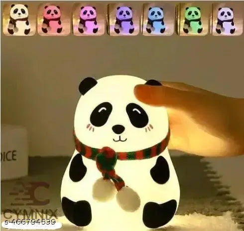 FASTIC Cute Panda,USB Rechargeable, 7-Colors Changing Light, Room Decor Night Lamp  (White)