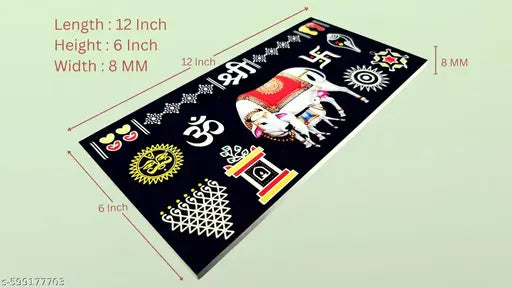 ME Art - 'New Kamdhenu Gaumata' - Ready Rangoli - Sunboard