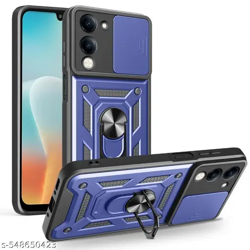 Vikeko Back Cover For Vivo Y19 5G (Blue)