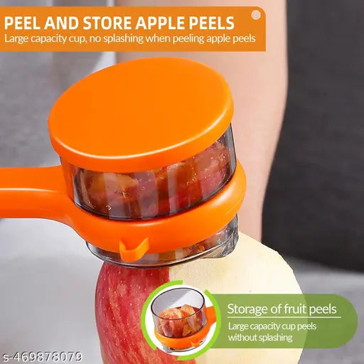 1pcs Multi Functional Storage Peeler,Vegetable Peeler,Fruit Peeler, Peeler With Container,Suitable For Home And Kitchen Use(Multicolor)