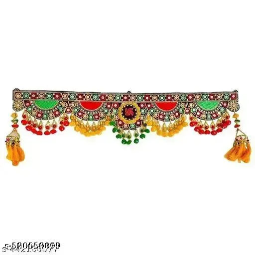 Handmade Plastic Beads Handmade And Traditional Door Hanging Toran for Door, Traditional Bandarwal for Door, 38" inch.