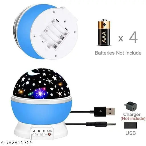Star Master Galaxyy Night Projector Lamp Ceiling Led Light 360 Rotating Colorful Lights Starry Space Projection pack of 1