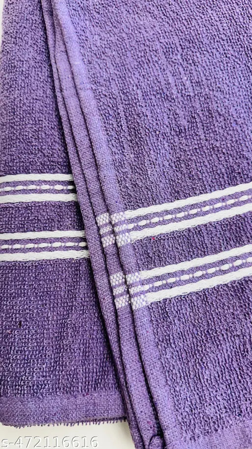 Cotton Bath Towel Soft And High Quality Towel For Multiple Uses 350 gsm 75*140 Cm Purple
