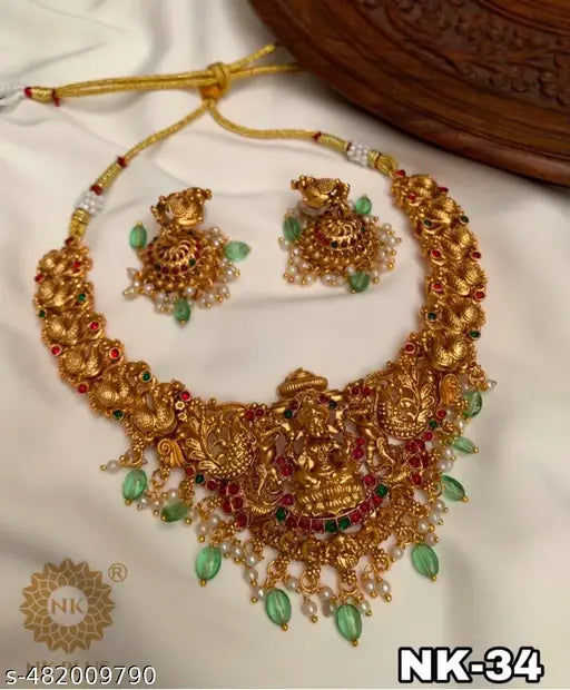 jewellery,choker,necklace,jewellery set,indian wedding jewellery set,Maangalyam/Murukku,south,indian,maharastrian,highquality set for women girls