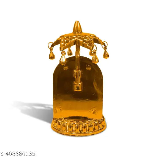 Bigwheels Lord Khatu Shyam Baba/barbarik with Charan Paduka and Umbrella Chhatra God Idol, Car Dashboard/office Desk/table/home Decor Showpiece, Chatri Aasan for Murti, Ideal Gift Item