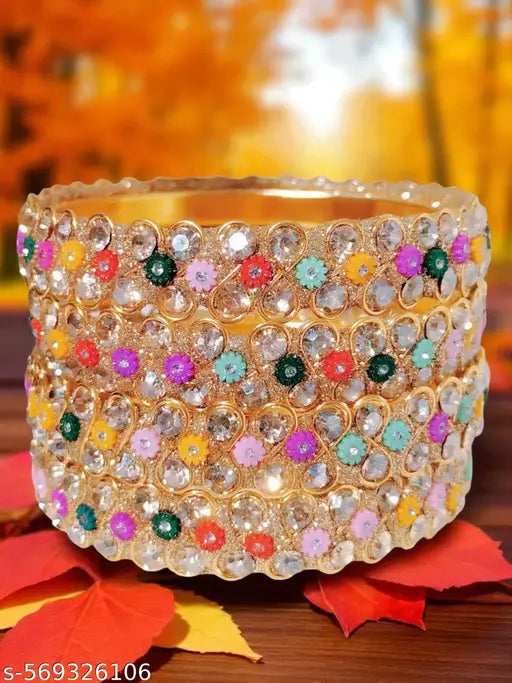 Jaipuri Stylish Multi Design Metal  Set For Bridal Woman and Girls | Dulhan Kangan Set For Wedding | Stylish Kangan