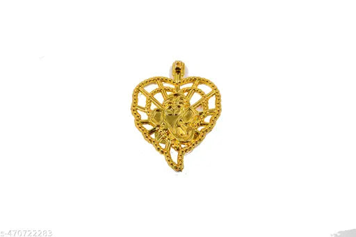 Pushpa Creation Hanging Plsatic Ganesha golden colour Pack of 20 For wall Decor toran and Craft