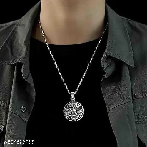 Sacred Bajrangbali Hanuman Pendant | Metal Chain Necklace for Spiritual Protection