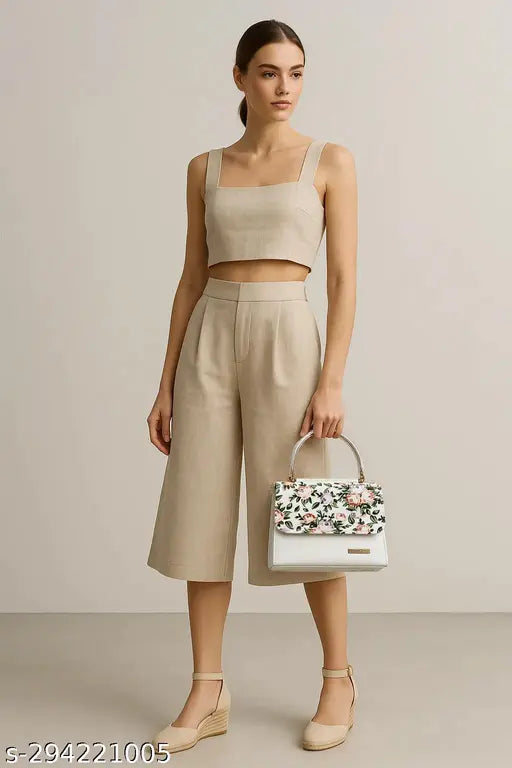 Jazzberry Women white floral Printed Pu Leather Sling Bag with Detachable Strap